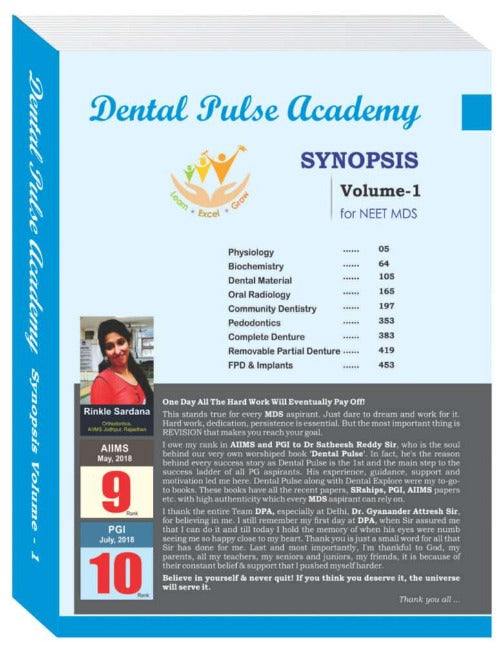 Dental Pulse Academy Synopsis Books 1 & 2