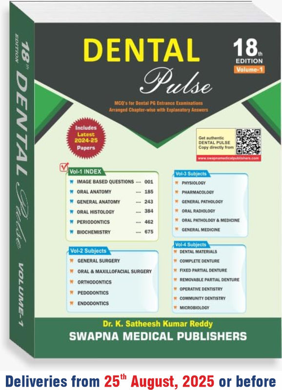Dental Pulse 18th Edition 2025 (Deliveries from 25th August, 2025 or before)